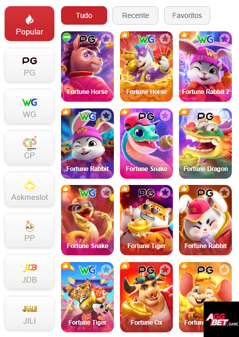 Experiência de Jogos aggbet.com